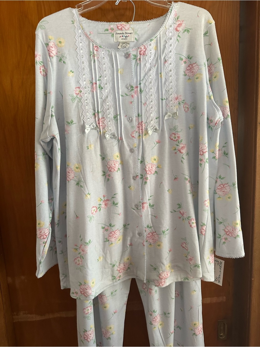 Amanda Stewart Intimates Floral Pajama Set M NWT